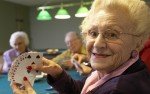 Seniors play cards