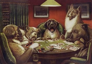 Dogs Playing Poker