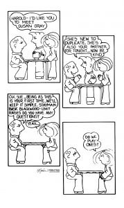 Novice bridge player and Life Master fill out a convention card