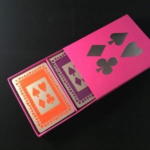 Fuchsia Sleeved Card Box - Gifts for Card Players