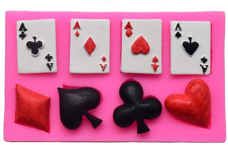 Four Aces Fondant Cake Topper