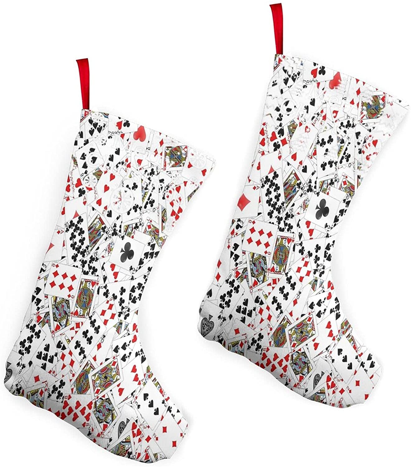 Playing Card Christmas Stockings poker bridge casino