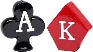 Club and Diamond Salt and Pepper 