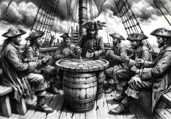 What kind of card games did pirates play